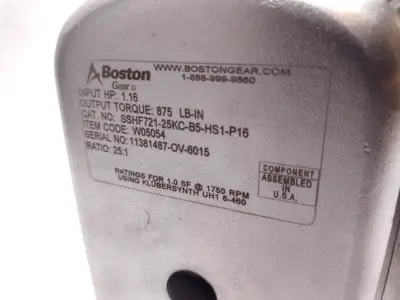 Used Boston Gear W05054 Speed Reducers Michigan US | Maverick Industrial Sales #1410631