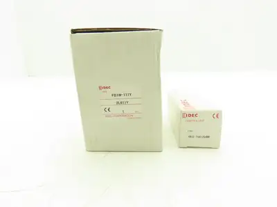 Idec FB1W-111Y XW1E-TV412Q4MR Single Hole Pushbutton Box with Emergency Stop