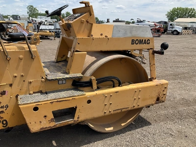 USED BOMAG BW 4 AS DOUBLE DRUM VIBRATORY ROLLER
