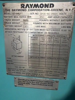 Used RAYMOND 20i-R40TT Stackers Michigan US | iGAM Industrial Marketplace #1337506