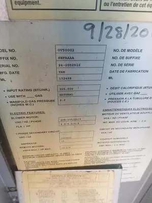 USED 2010 BAXTER OV500