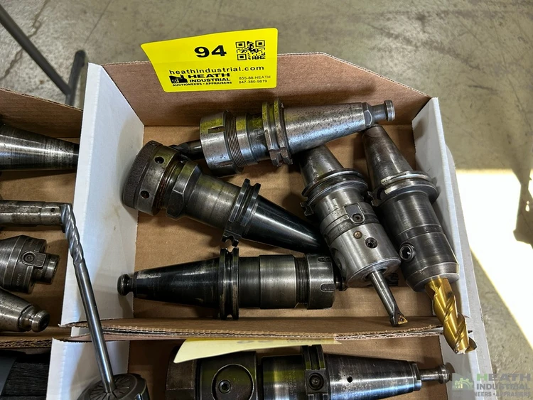 Used _UNKNOWN_ (5) ASSORTED CAT40 TOOL HOLDERS WITH TOOLING CAT Holders Illinois US | Heath Industrial Auction Services #1549698