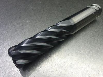 Kennametal 1" 6 Flute Carbide CR Endmill .19" R UJDE1000N6FBH KCSM15 (LOC2386)