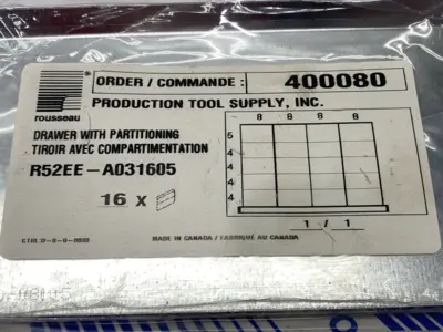 USED ROUSSEAU DRAWER PARTITIONING PACK OF 15