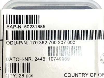 NEW ODU SPRINGTAC SOCKET 1.02 MM AWG 20–22 CRIMP PKG OF 28