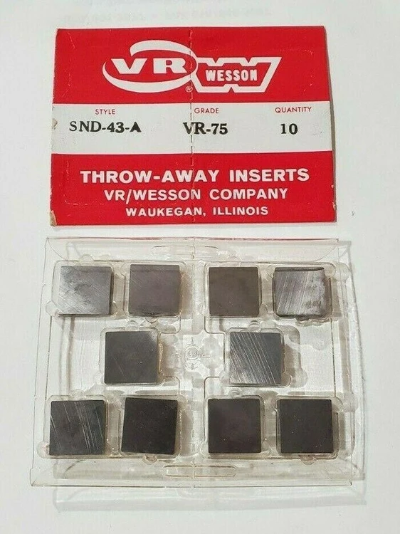 New | in-Stock VR/Wesson Does Not Apply Carbide Inserts California US | Amiron Machinery #725188