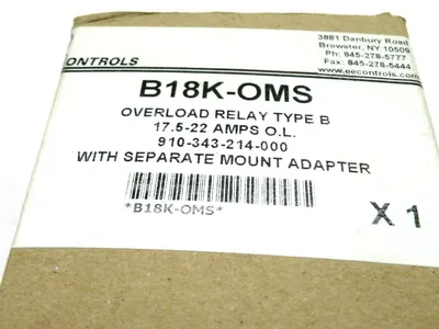 NEW AEG B18K-OMS OVERLOAD RELAY TYPE B B18KOMS