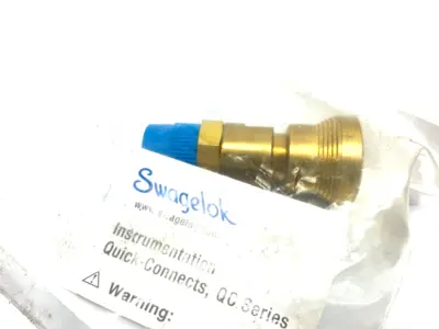NEW SWAGELOK BRASS INSTRUMENTATION QUICK CONNECT BODY