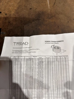 TRIAD VPT24-10420 POWER TRANSFORMER - (8)NEW