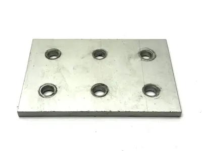 4366 | 80/20  Rectangular Flat Plate 6 Hole - Used