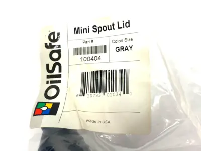 NEW OILSAFE MINI SPOUT LID, GRAY