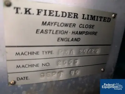 USED TK Fielder 25 Liter TK Fielder High Shear Mixer, S/S