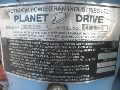 USED PLANET DRIVE D48KHN-3