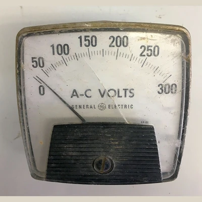 General Electric Analog Voltmeter