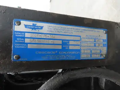 Cascade Forklift Class 3 SideShift Fork Positioner Attachment 10000lb 48" Forks