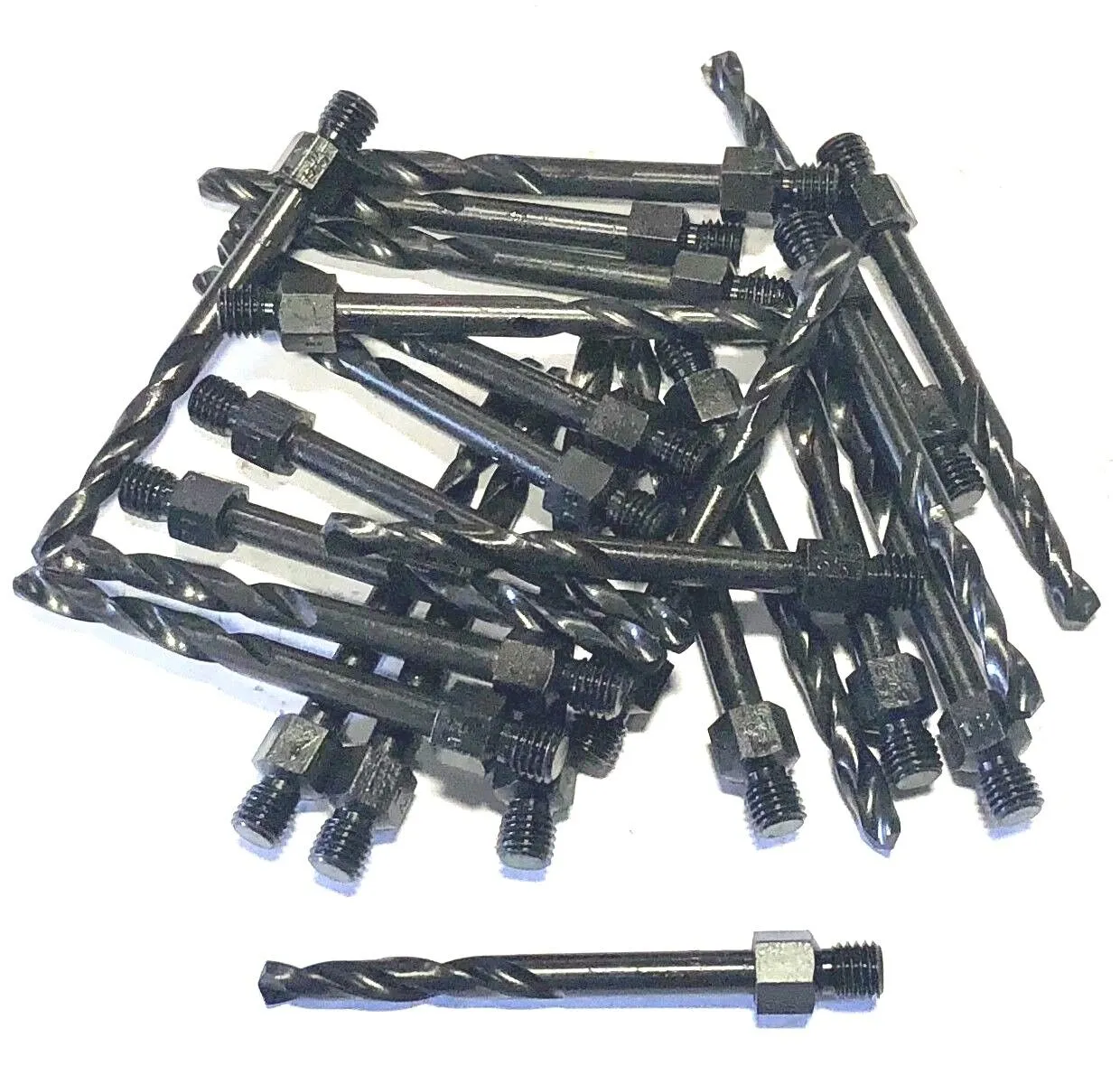 No.12 x 2-1/4" Drill Bit Threaded Shank Drill 1/4-28 High Speed Steel 25 Pack