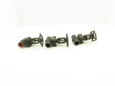 R-P&C Fig EF56D Gate Valve 3/4" Class 800 Socket Weld 1975 PSI @ 100°F Lot of 3