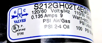 NEW GC VALVES S212GH02T4EG5 SOLENOID VALVE