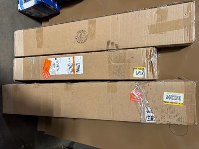 Lot of assorted Faux Wood Blinds customer returns see pictures