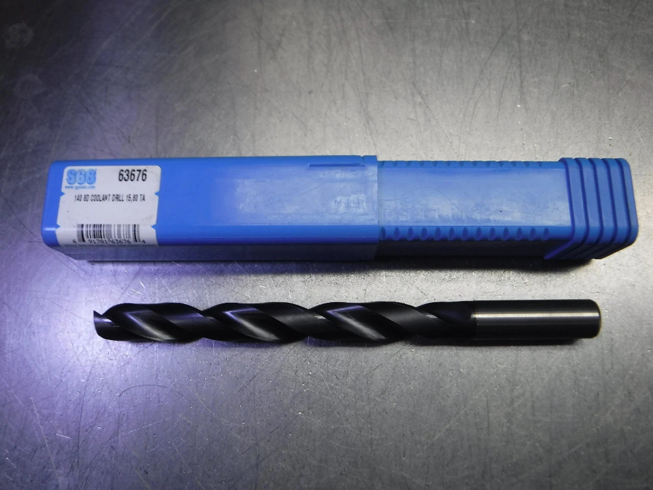 SGS 15.80mm Coolant Thru Carbide Drill 16mm Shank 63676 (LOC3307)