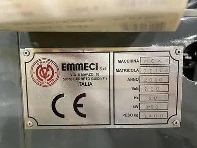 USED 2000 EMMECI MC92 SB RIGID SET-UP BOX MACHINE