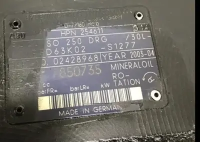 USED BRUENINGHAUS HYDROMATIK PAA4VSO 250 DRG 30L-PSD63K02-S1277
