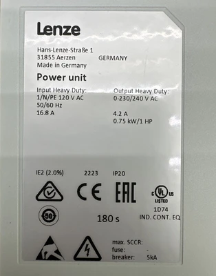 USED Lenze I5DAE175A10V00000S