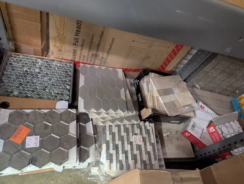 Large lot of assorted mosaic tiles, several sheets of each kind