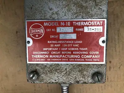 Thermon N-1E Thermostat 35-250°F 25A 120-277V