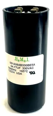 NEW BMI 64-77UF CAPACITOR 330VAC 50/60HZ 6477UF