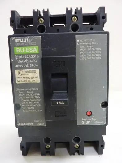 Used FUJI ELECTRIC BU-ESA3015 Circuit Breakers Michigan US | Ideal Machinery #570317