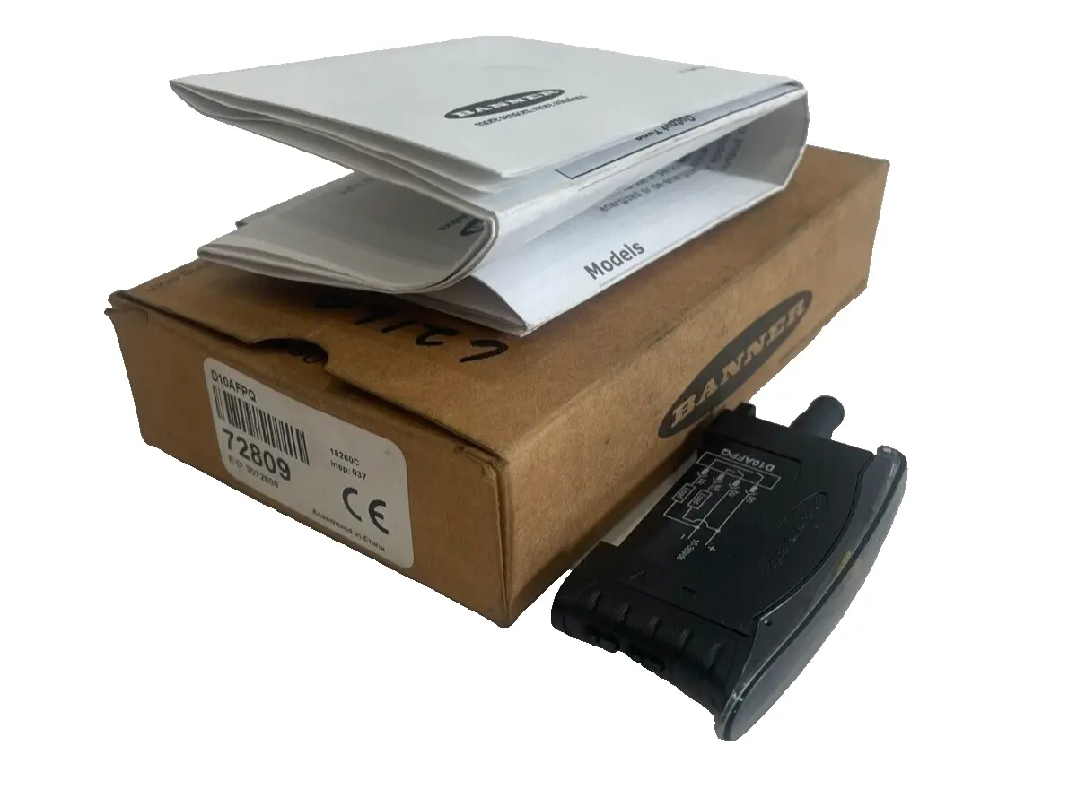 NEW BANNER ENGINEERING D10AFPQ SENSOR 72809