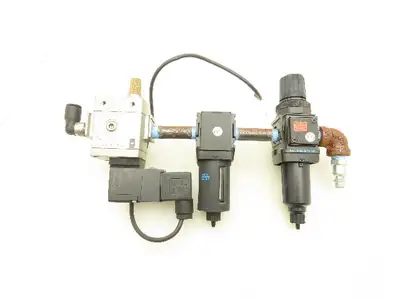 Wilkerson SMC B08-02-FLG0 Pneumatic Filter Regulator Soft Start Valve Assembly