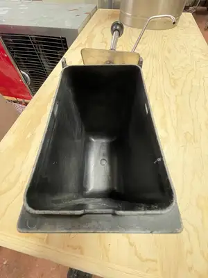 Used Server Used Server Products 87249 - 1/9 Stainless Jar Tall Condiment Pump Dispenser Pumps (liquid, other) Illinois US | Falcon Restaurant Supply #1376435