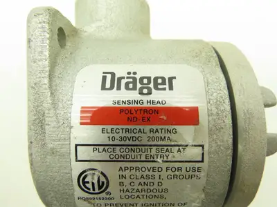 Drager Polytron ND-EX Sensing Head Gas Sensor 6803340 Sealed 10-30VDC 200 MA