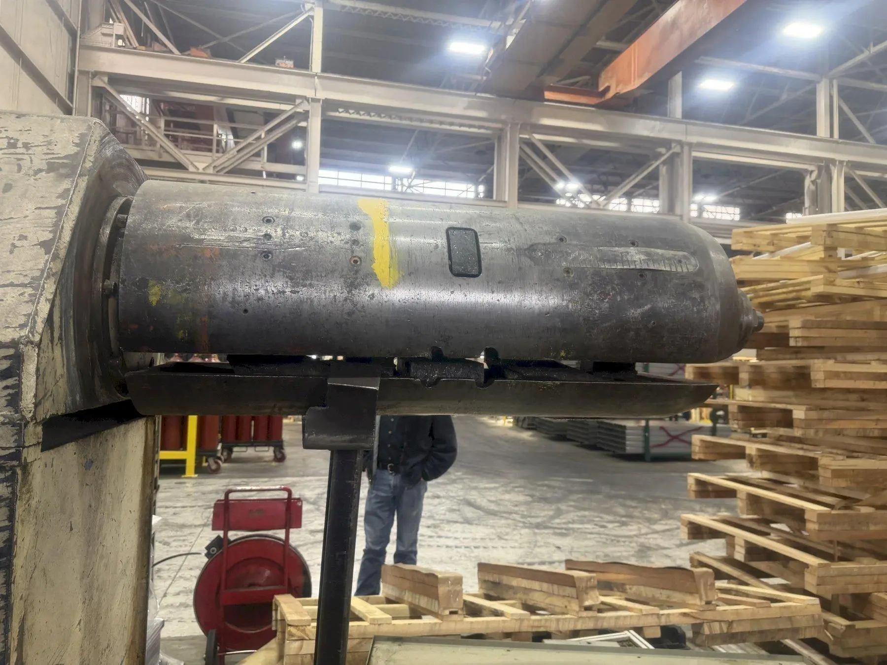 20,000 LB X 36" LITTELL MODEL #S200-36 UNCOILER COIL REEL & CAR: YOBRO #25251