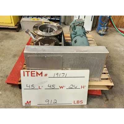 Used 10" Stainless Steel Flo-Tronics Rotary Airlock Feeder Valve