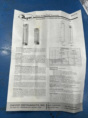 NEW DWYER VFB-90-SSV