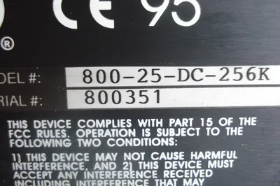 USED DVT SERIES 800-25-DC-256K