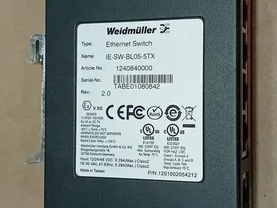 NEW WEIDMULLER IE-SW-BL05-5TX