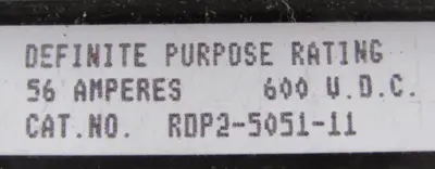 NEW JOSLYN CLARK 78091-3R CONTACTOR 56A SIZE 2 RDP2-5051-11 780913R
