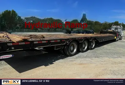 Used 2014 LEDWELL 53' X 102 Lowboy Trailers North Carolina US | Proxy Equipment #1377877