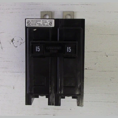 Cutler Hammer 2 Pole 15 Amp Bolt-on Breaker
