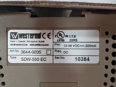 NEW WESTERMO SDW-550 EC