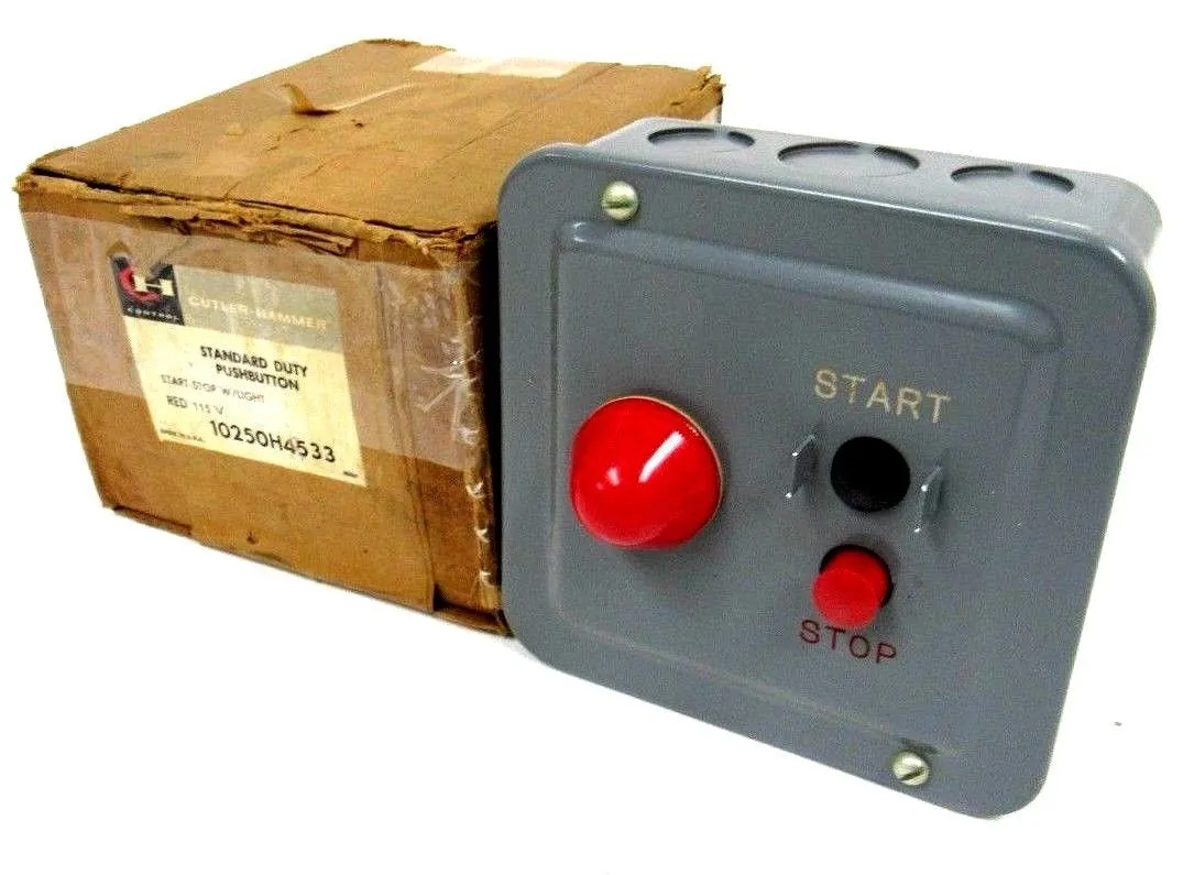 NEW CUTLER HAMMER 10250H4533 STANDARD DUTY PUSHBUTTON
