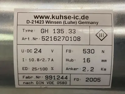New | in-Stock KUHSE GH135 33 5216270108 Pump & Valve Parts | Surplus Asset Holdings #1219721