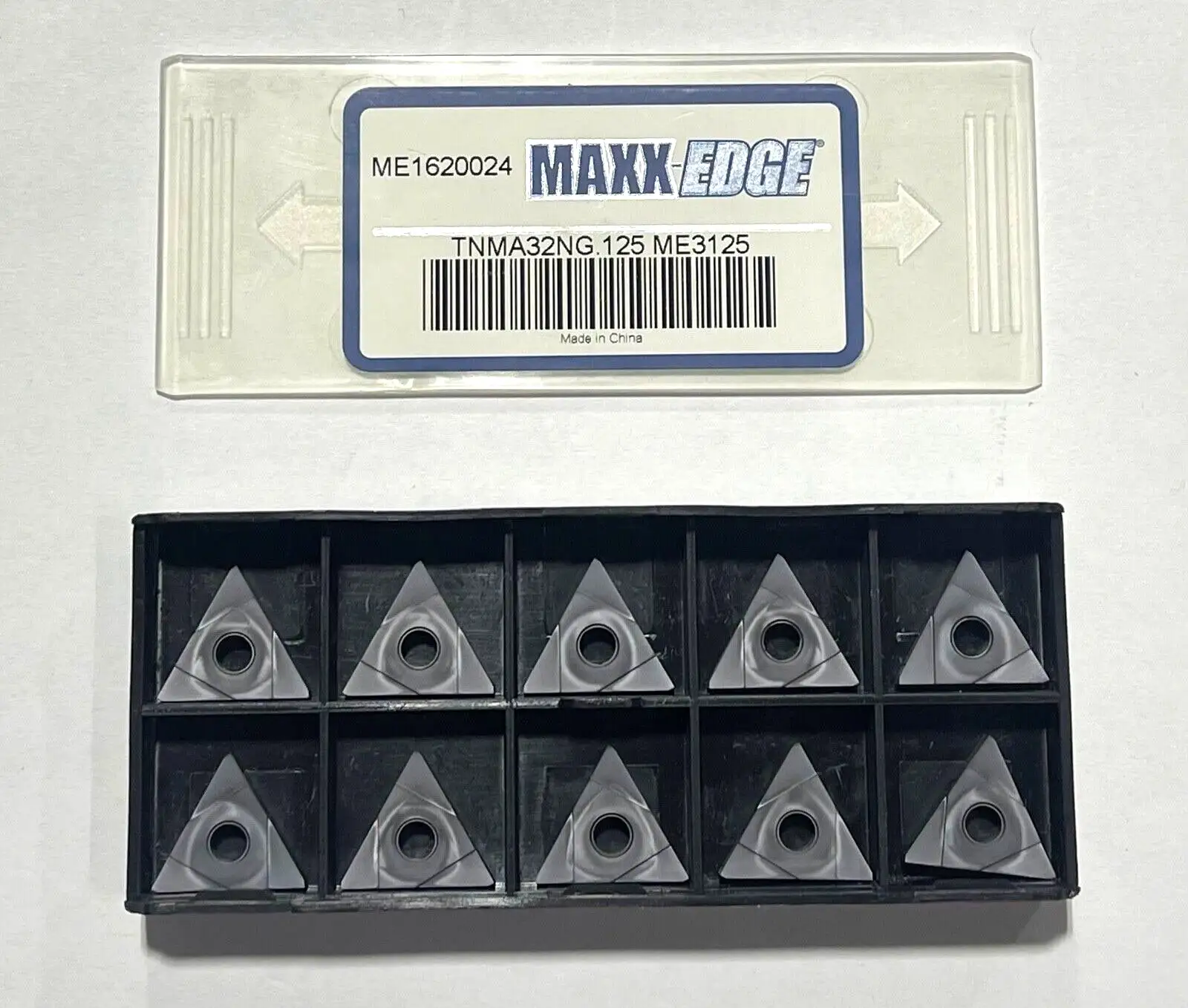 MAXX-EDGE Carbide Insert TNMA32NG.125 Grade ME3125 Grooving PVD Inserts 10 Pack