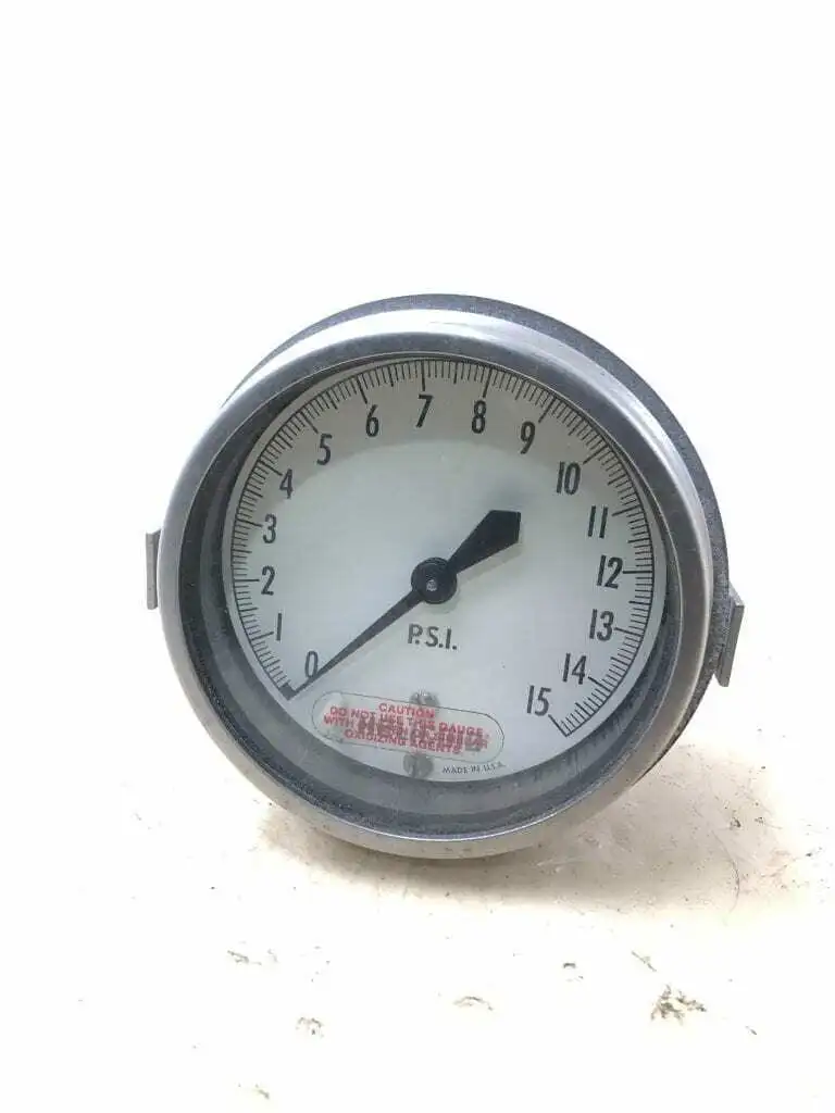 Helicoid E1P3C5A0D000 4″ Air Pressure Gauge 0-15PSI