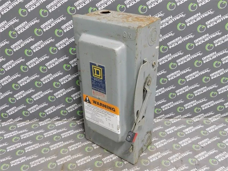Square D H362 Safety Switch Series E1 60A 600VAC/DC Type 1 Enclosure Used
