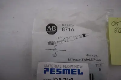 Allen Bradley 871A-TS5-N3 TERMINAL CHAMBER MINI STRAIGHT FEMALE STOCK H1592A